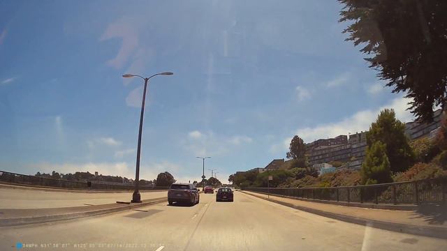 Driving San Francisco: Market St./Portola from Van Ness to Twin Peaks Thursday 07.14.2022 смотреть онлайн