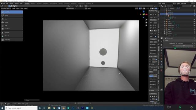Facial Tracking Controlling Virtual Camera - TouchDesigner, ARKit, Blender смотреть онлайн