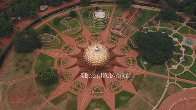 Auroville Matrimandir Drone View 4K | Pondicherry | Auroville Drone View #auroville #matrimandir