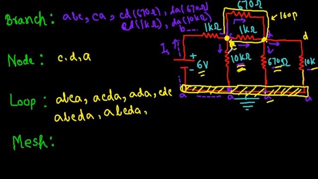 What are Branch, Node, Loop, Mesh in a circuit? смотреть онлайн