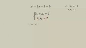 Решение квадратных уравнений по теореме Виета