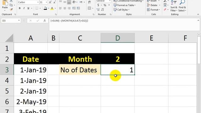 Excel Formula to count Month from date смотреть онлайн