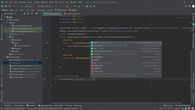 Membuat Spinner dari Firestore Database смотреть онлайн
