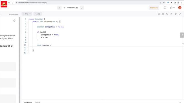 Reverse Integer ? | Leetcode 7 (Medium) | Java смотреть онлайн