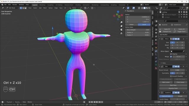 Fast Character Modeling with the Skin Modifier in Blender смотреть онлайн