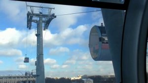 Преодолевая страх , над Москвой рекой , по канатной дороге , проехал в первой 😲☝️