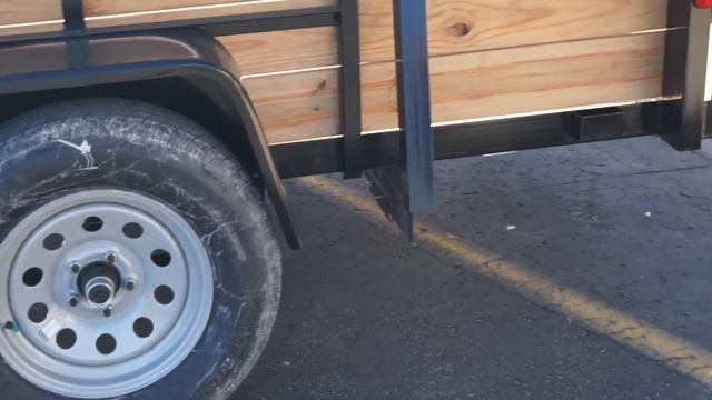 2017 FORCE Solid Woodside Steel Utility Trailer with Ramp Gate смотреть онлайн