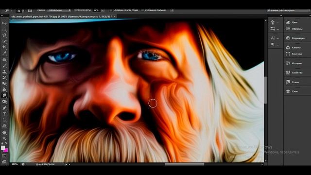 Масленый арт в PhotoShop CS6 смотреть онлайн