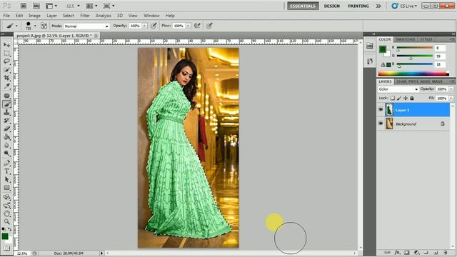 How to select and change dress colors in photoshop 2021| replace color tutorial by DLC смотреть онлайн