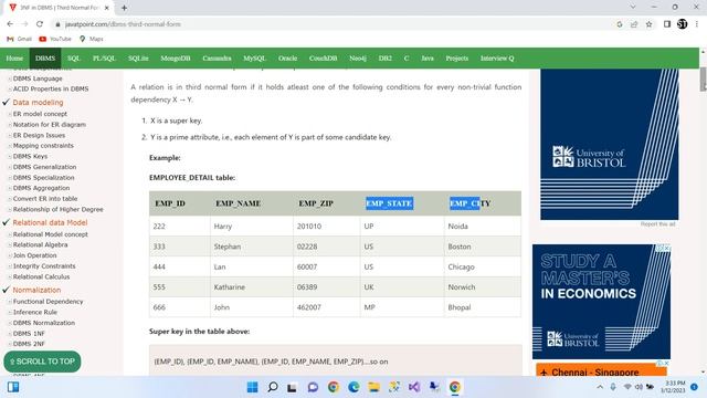Normalization Forms (1NF, 2NF, 3NF, 3.5NF, 4NF, 5NF) in SQL (Tamil) смотреть онлайн