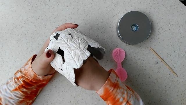 Ночник серебристые листики из бумажной глины/DIY/Мастер класс смотреть онлайн