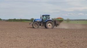 Яровой ячмень. Посев разбрасывателем