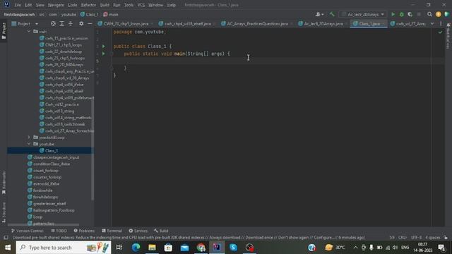 Hello World Program in Java / Intellij idea смотреть онлайн