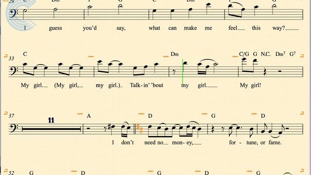 Euphonium - My Girl - The Temptations - Sheet Music, Chords, & Vocals смотреть онлайн