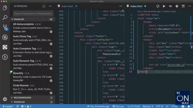 1.3 Установка и настройка редактора кода Visual Studio Code смотреть онлайн