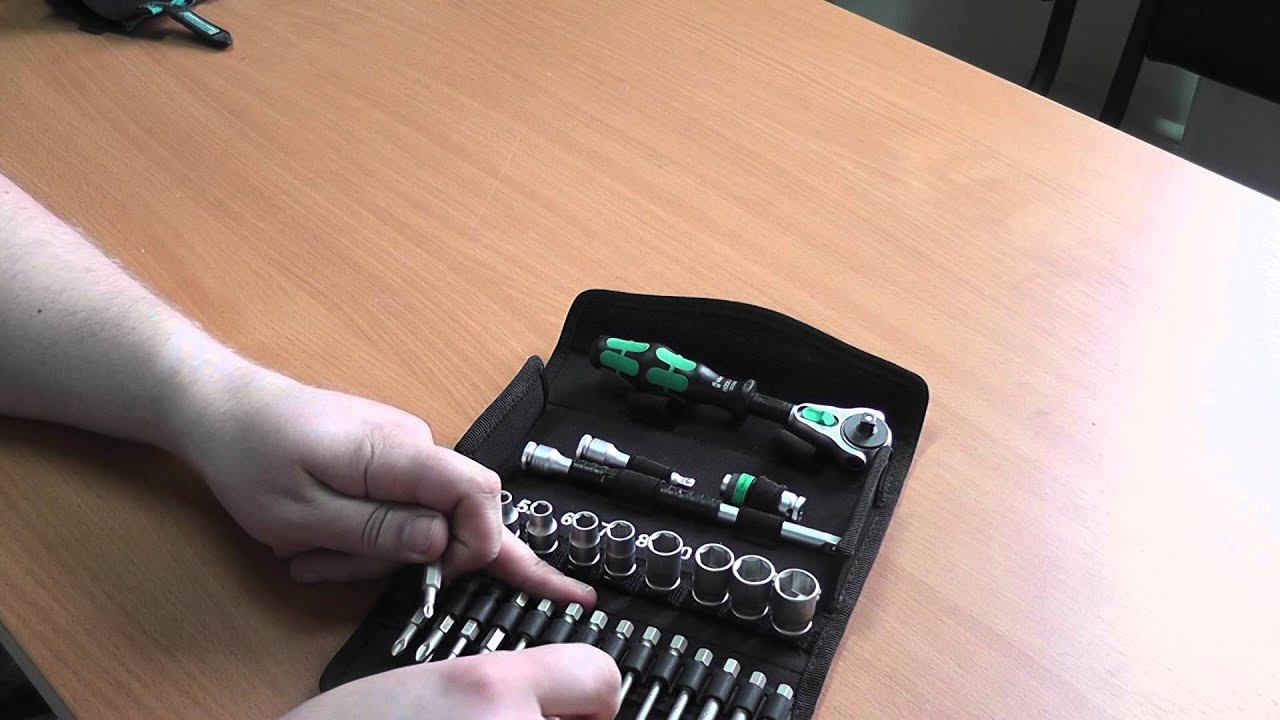 Wera Zyklop 1/4" набор с трещоткой смотреть онлайн