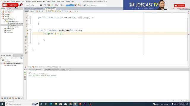 Java Program to Check Whether a Number is Prime or Not смотреть онлайн