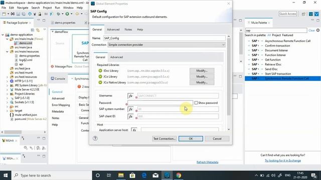 Connecting SAP System With MuleSoft SAP Connector Application Server Configuration смотреть онлайн