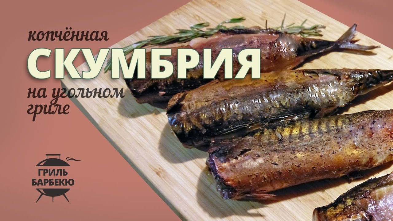 Копченая скумбрия на гриле (рецепт для угольного гриля) смотреть онлайн