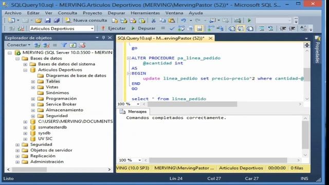 Procedimientos almacenados en SQL Server 2008 смотреть онлайн