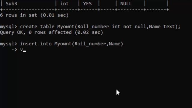 insert into not null create desc concept in Mysql@COMPUTEREXCELSOLUTION смотреть онлайн