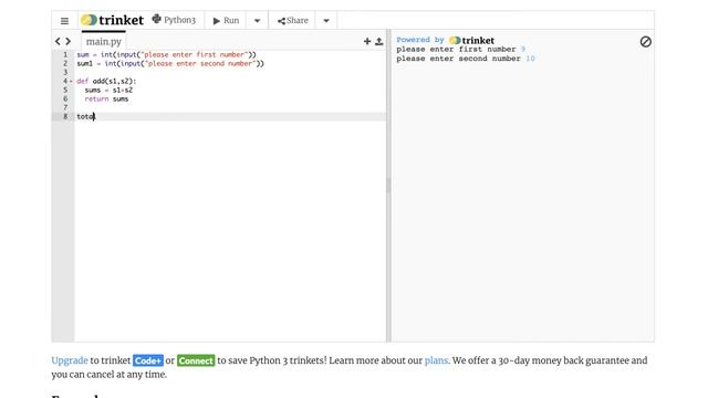 How to make a simple sum calculator in Python смотреть онлайн