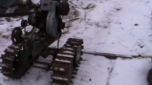 Мотоблок урал поставил гусеницы.