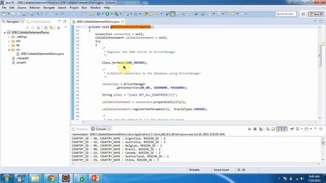 CallableStatement Cursor(Oracle DB) | JDBC | Stored Procedure смотреть онлайн