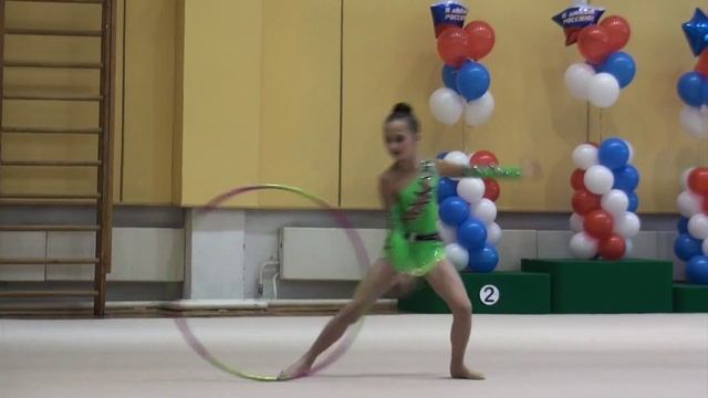 Степанова Екатерина, 2004, обруч Открытое первенство СШОР 25, ноябрь, 2014 смотреть онлайн