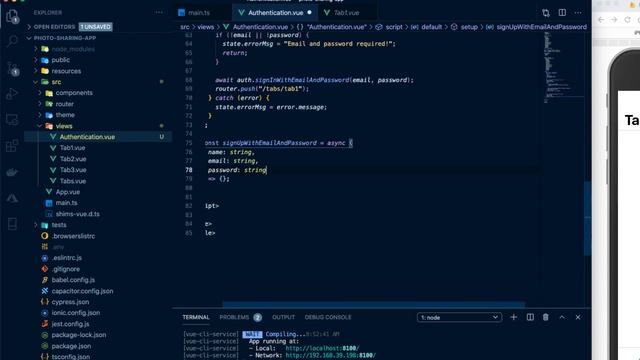 Ionic, VueJs, and Firebase - Photo Sharing Mobile App | Part 1 - App Setup and Authentication смотреть онлайн