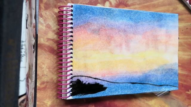 Туториал. Рисуем акварелью закат? смотреть онлайн