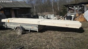 Как возить 6м доски на 3-х метровом прицепе