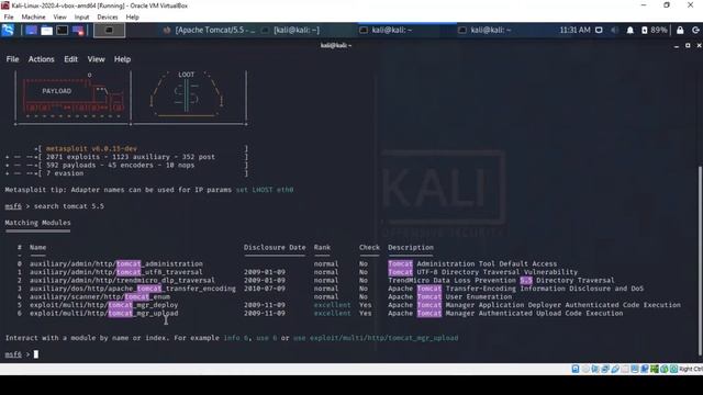 Hacking Metasploitable2 with Kali Linux - Exploiting Port 8180 Apache Tomcat смотреть онлайн