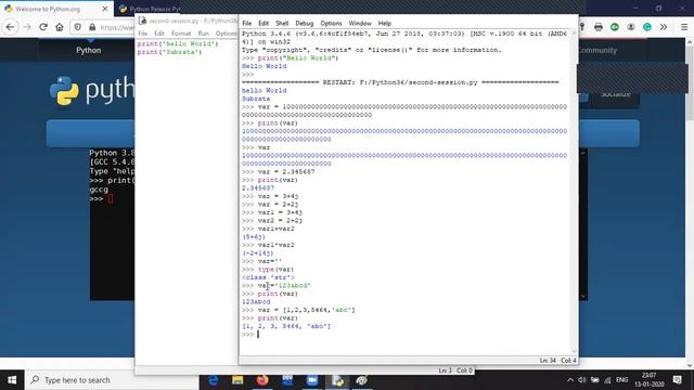 GCECT Tech Club: Python Live Session #2(Introduction) смотреть онлайн