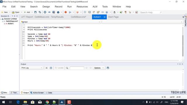 How to get current system time up to milliseconds in UFT смотреть онлайн