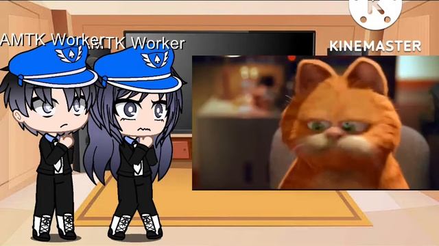 AMTK worker react to Garfield: Train scene. смотреть онлайн