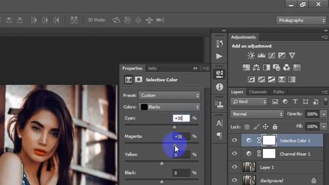 Rich Golden Color Grading Effect Tone Photoshop CC Tutorial смотреть онлайн