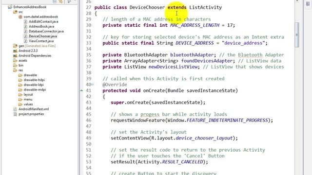 lesson17 17 DeviceChooserActivity java package statement, impo смотреть онлайн