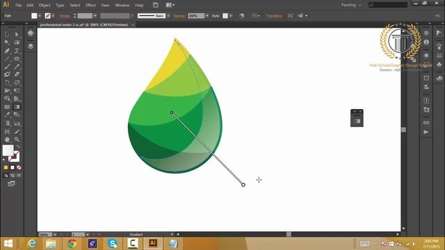 Adobe Illustrator CC Tutorial - How to Professional 2d to 3d logo design with best technique смотреть онлайн