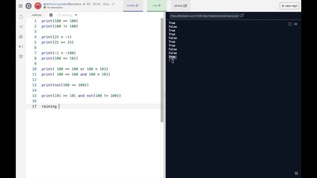 Python Programming for Beginners: Booleans & If/Else Statements Explained | Python Level 1 Tutorial смотреть онлайн