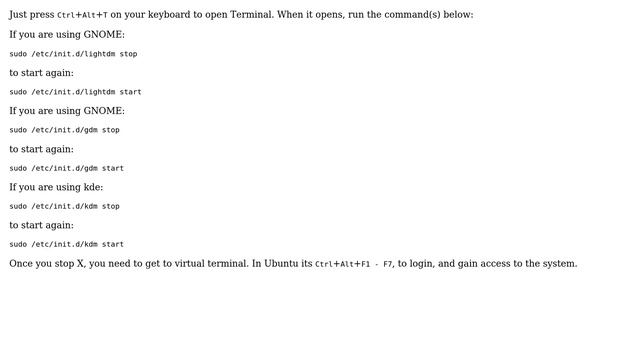 Ubuntu: "sudo service lightdm stop" will go into a blank screen (5 Solutions!!) смотреть онлайн
