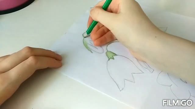 Как нарисовать цветы колокольчики! " Мастерская Ивановой Марии". смотреть онлайн