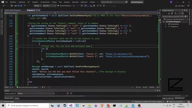 Telegram.Bot, C# (6) - Force a user to subscribe to the channel - Check if is a member (2022) смотреть онлайн