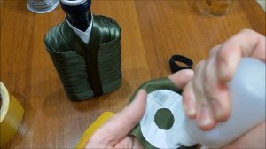 DIY МК 23 февраля оформление бутылки "Товарищ лейтенант"