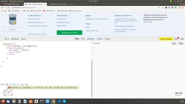 Binary Search Tree using Javascript смотреть онлайн