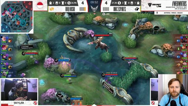 МПЛ Индонезии Гранд-Финал. RRQ Vs ONIC на русском Игра 2