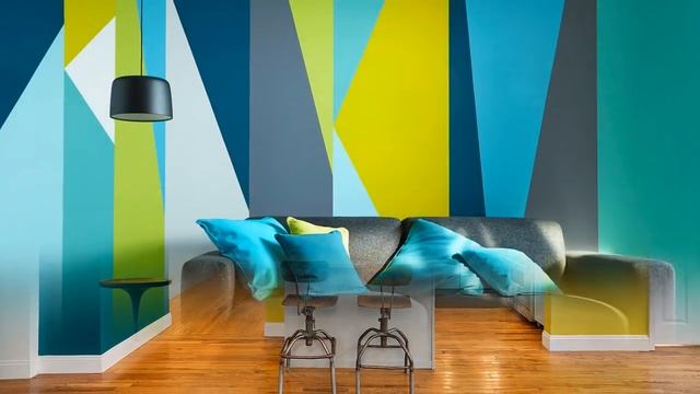 Покраска стен: идеи, способы, дизайн. Сочетание цветов в интерьере смотреть онлайн