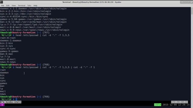Linux 202 ( Révision 3 - Redirection de commande et Chaînagede commande) смотреть онлайн