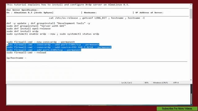 How to Install Xrdp Server (Remote Desktop) on AlmaLinux 8.5 смотреть онлайн
