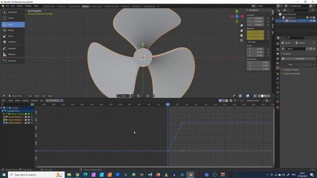 Blender Tutorial: Spin an object constantly смотреть онлайн